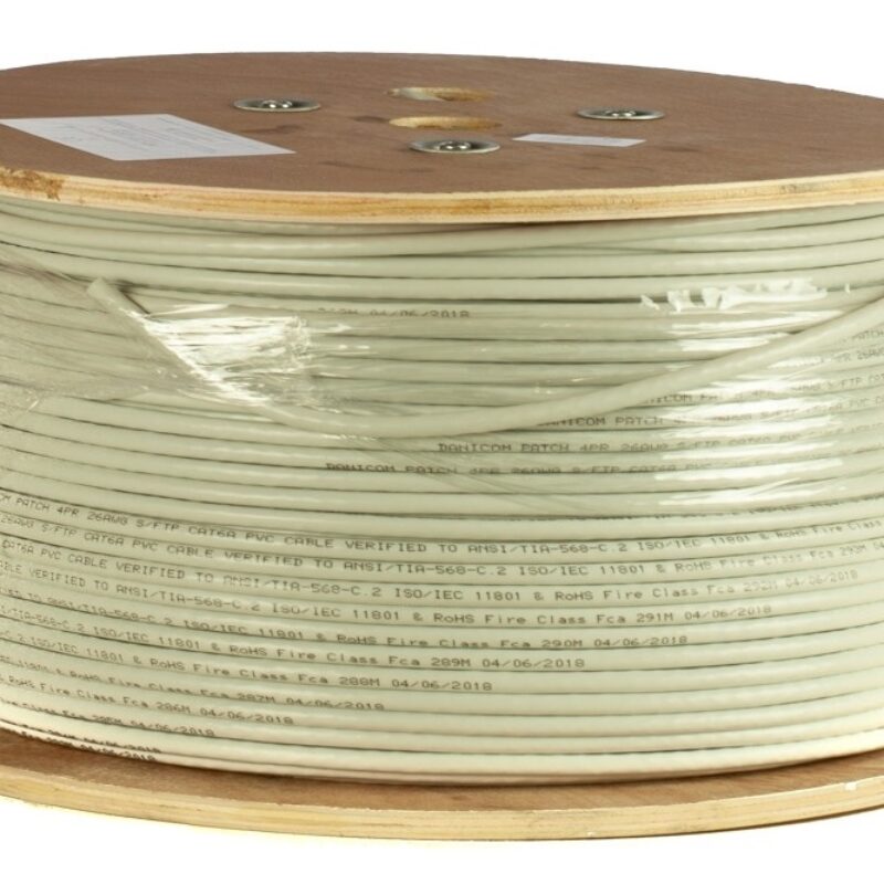 DANICOM CAT6A S/FTP 305m kabel op rol soepel – PVC (Fca)