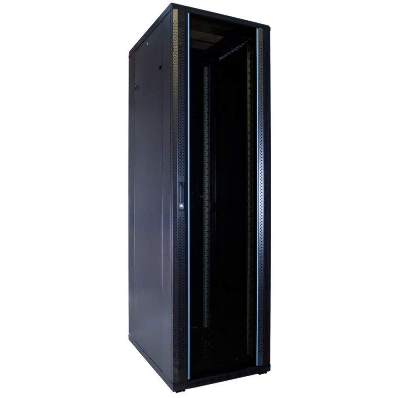 42U serverkast met glazen deur 600x800x2000mm (BxDxH)