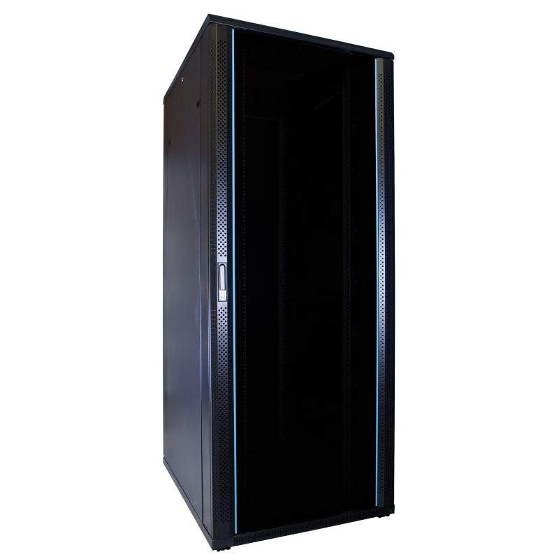 47U serverkast met glazen deur afmetingen: 600x800x2200mm (BxDxH)