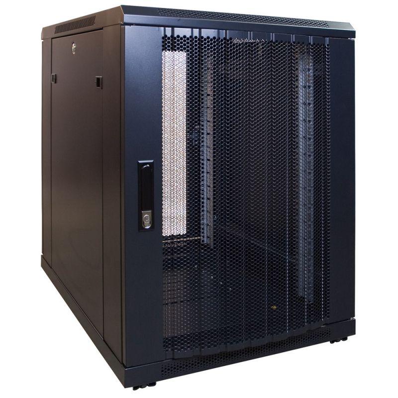 15U mini serverkast met geperforeerde deur 600x600x770mm (BxDxH)
