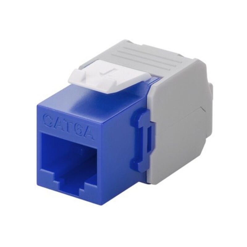 CAT6a UTP Keystone Connector – Toolless – Blauw