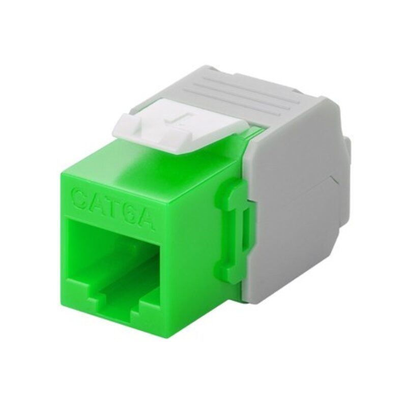 CAT6a UTP Keystone Connector – Toolless – Groen
