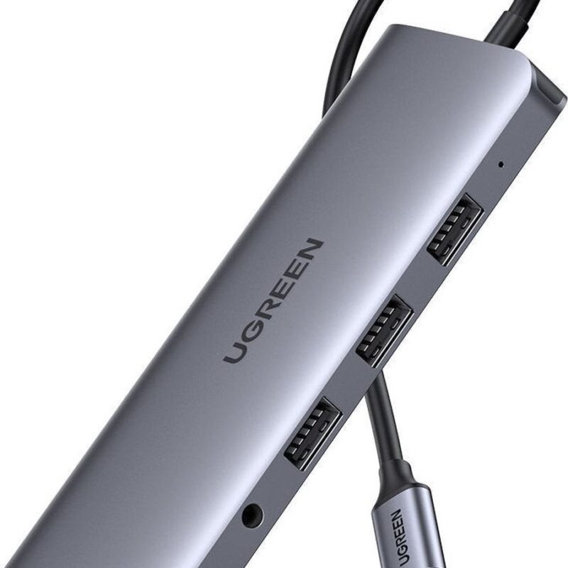 UGREEN Universele USB-C 10-in-1 Hub 100W/5Gbps/4K/1Gbits/s Space Grey