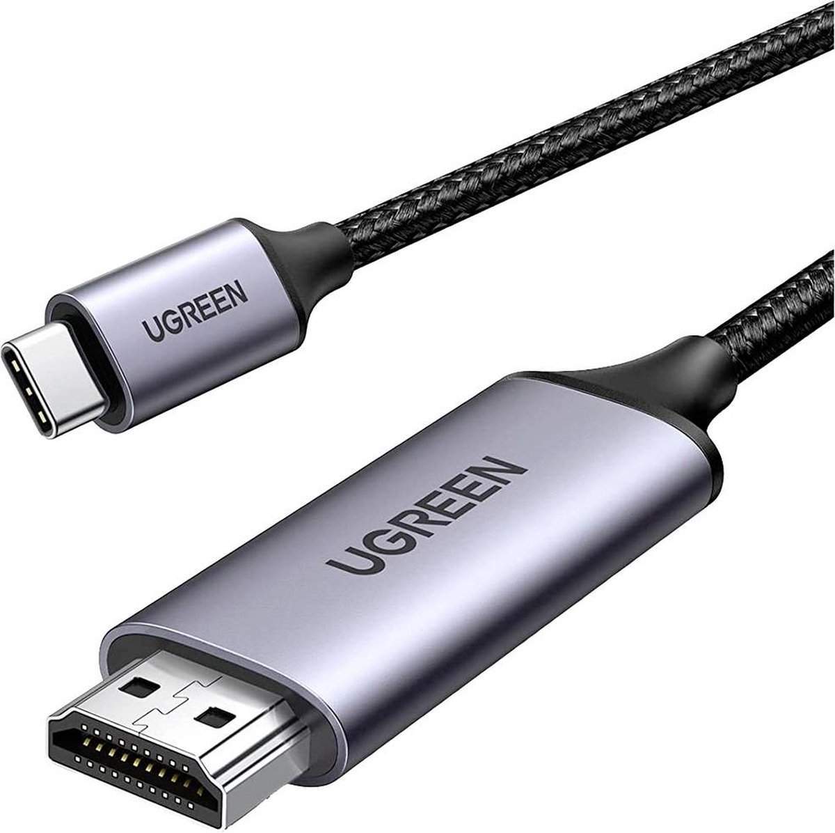 Kosten hoofdzakelijk Trechter webspin USB-C naar HDMI kabel - 4K op 60Hz - 2 meter - Thunderbolt 3 - Kabelman
