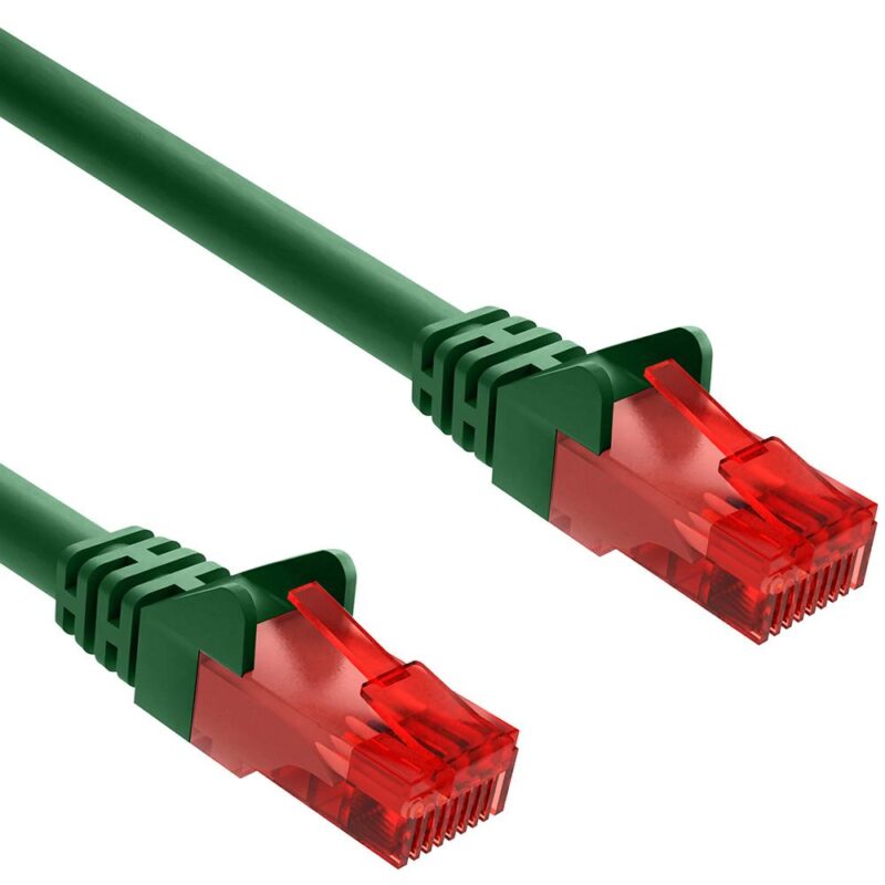 Cat 6 – U/UTP – Netwerkkabel – Patchkabel – Internetkabel – 10 Gbps – 50 meter – Groen – Allteq