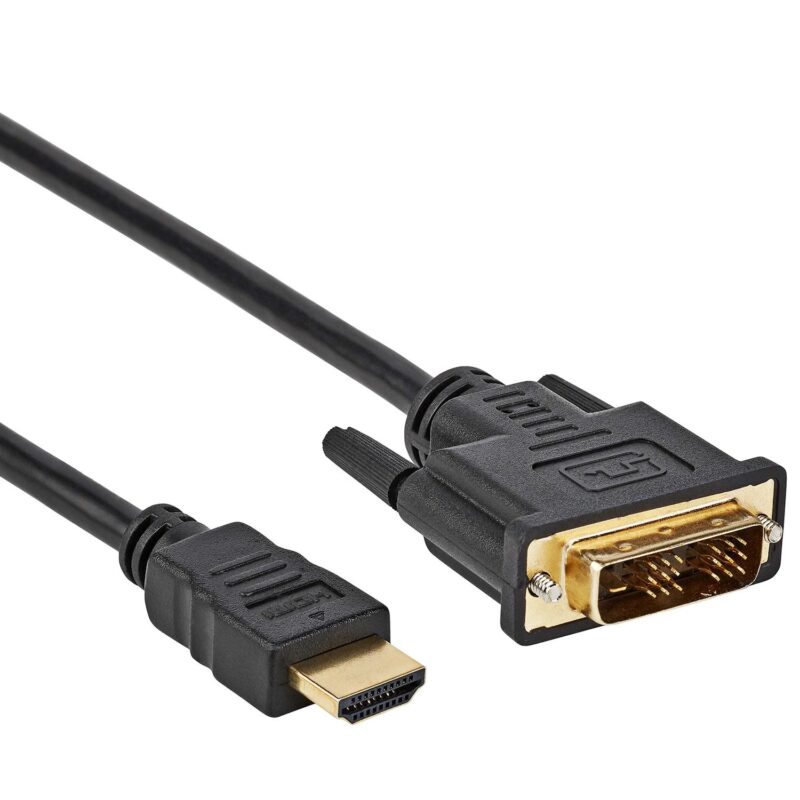 DVI-D naar HDMI kabel – High Speed Cable – 3.96 Gbps – Male to Male – 0.5 Meter – Zwart – Allteq