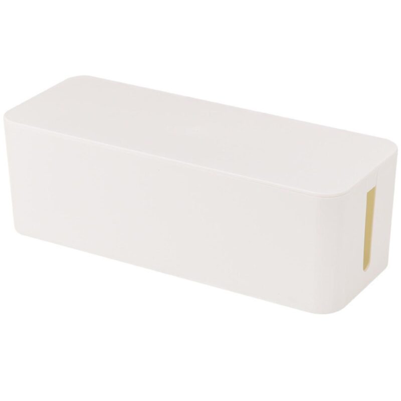 Kabelbox – Opbergbox stekkerdoos – Kabelbox voor snoeren wegwerken – Wit – 40 cm – Allteq
