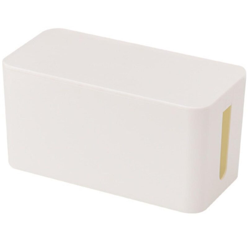 Kabelbox – Opbergbox stekkerdoos – Kabelbox voor snoeren wegwerken – Wit – 23.5 cm – Allteq