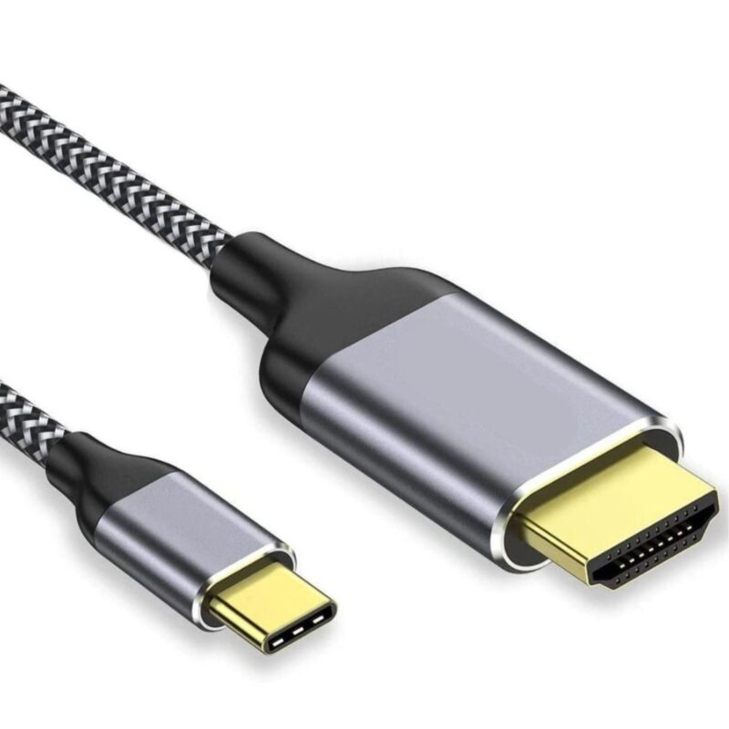 USB C naar HDMI kabel – 3.1 – SuperSpeed+ – 3840 x 2160 (60Hz) – Grijs – 1.5 meter – Allteq