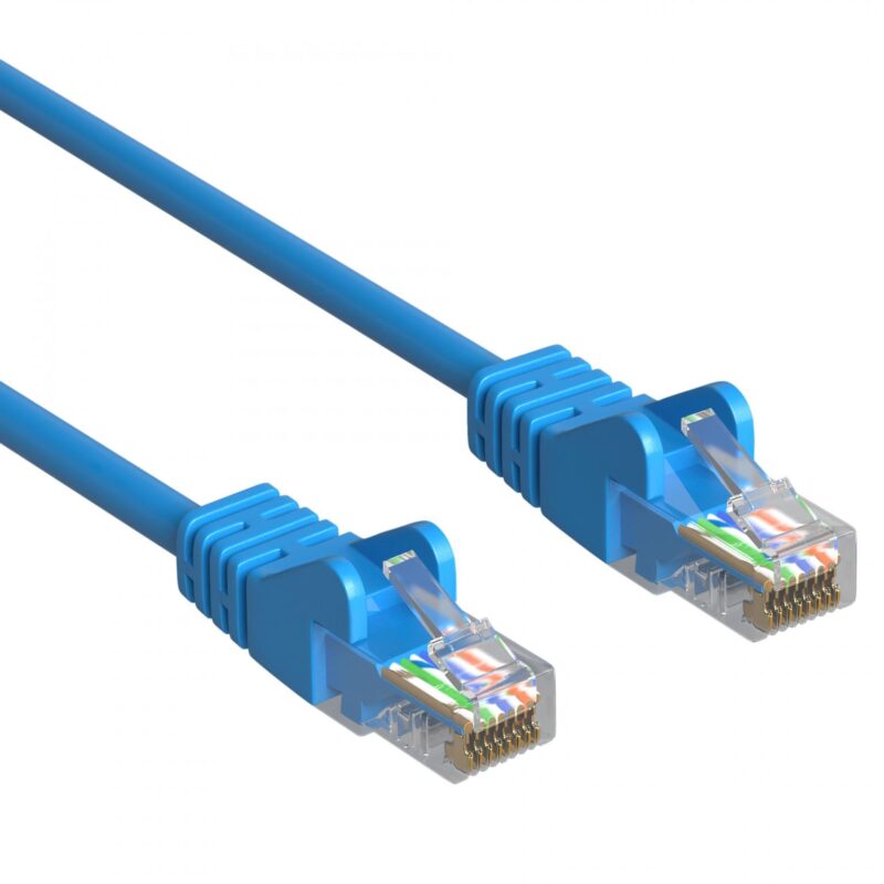 Cat 5e – U/UTP – Netwerkkabel – Patchkabel – Internetkabel – 1 Gbps – 10 meter – Blauw – Allteq