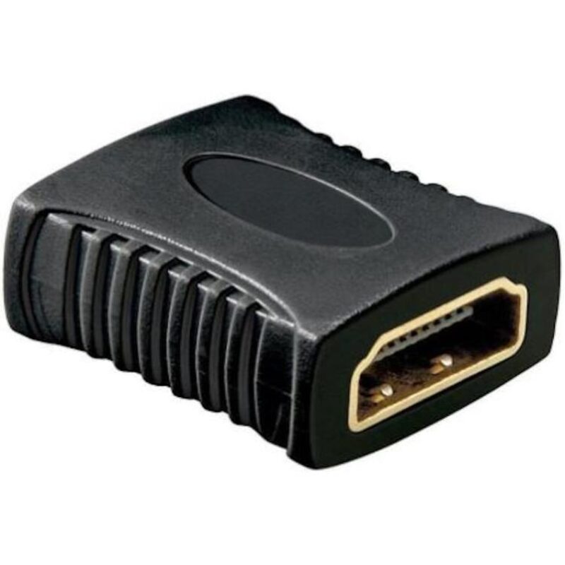 HDMI verloopstekker – Verguld – 4K Ultra HD – Zwart – Allteq
