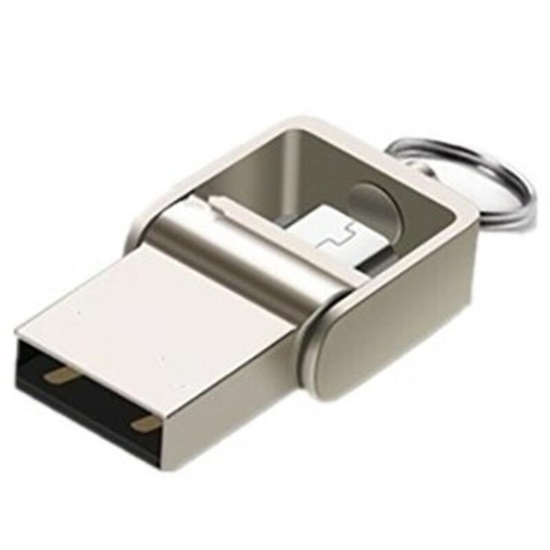 USB stick – 2.0 – 32GB – Leessnelheid: 24 MB/s – Schrijfsnelheid: 11 MB/s – OTG – Zilver – Allteq