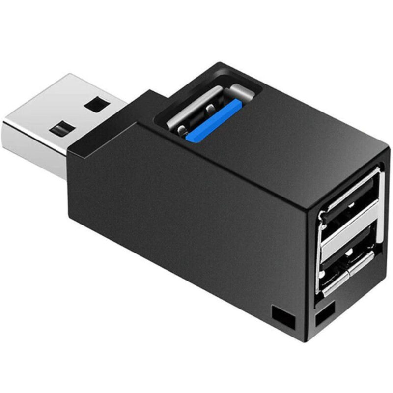 USB hub – 3.0 – SuperSpeed – Busgevoed – USB A – Zwart – Allteq