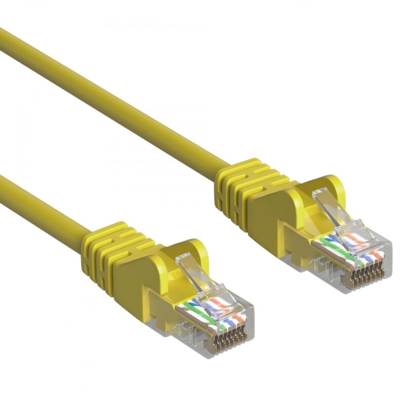 Cat 5e – U/UTP – Netwerkkabel – Patchkabel – Internetkabel – 1 Gbps – 3 meter – Geel – Allteq