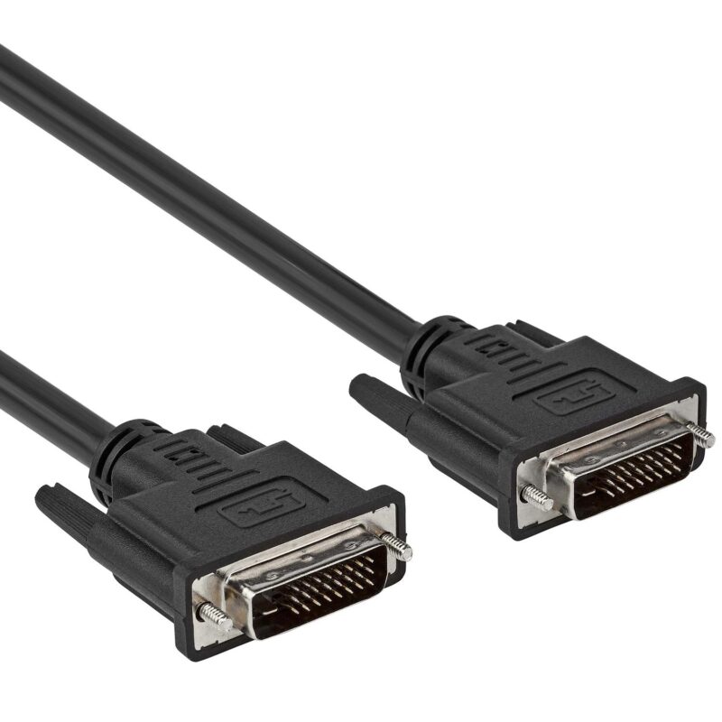 DVI-D kabel – Dual link – 0.5 meter – Zwart – Allteq