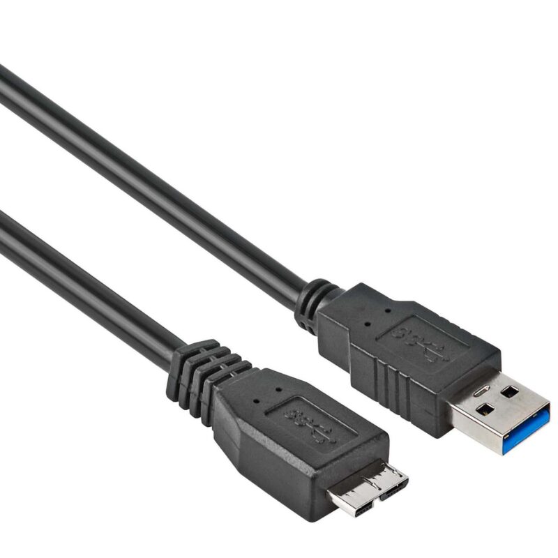 USB micro kabel 3.0 – Zwart – 1 meter – Allteq