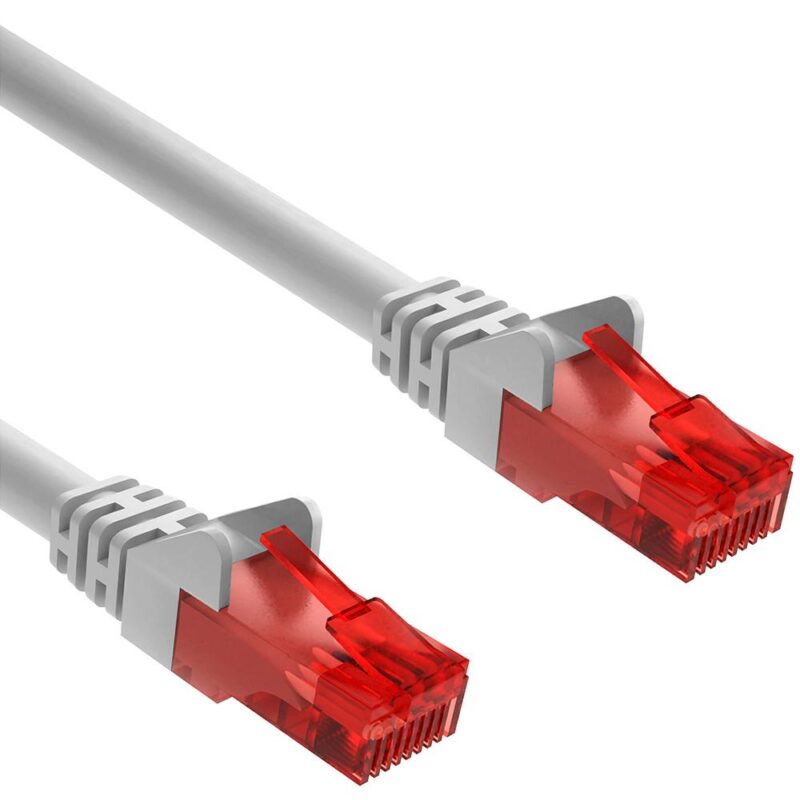 Cat 6 – U/UTP – Netwerkkabel – Patchkabel – Internetkabel – 10 Gbps – 1 meter – Grijs – Allteq