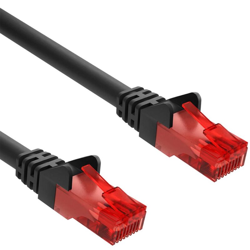 Cat 6 – U/UTP – Netwerkkabel – Patchkabel – Internetkabel – 10 Gbps – 1.5 meter – Zwart – Allteq