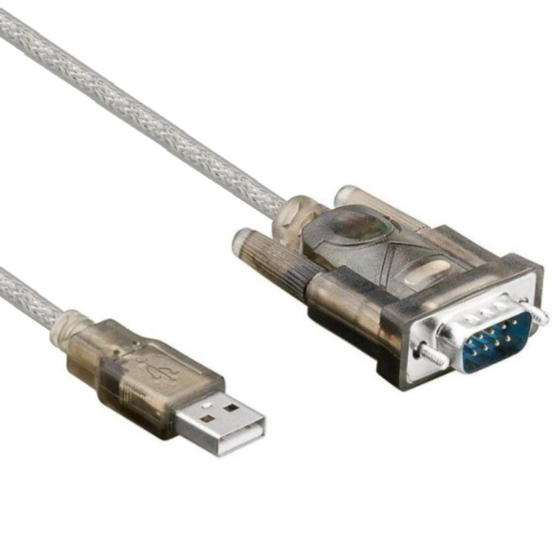 USB naar seriële datakabel – Transparant – 1 meter – Allteq