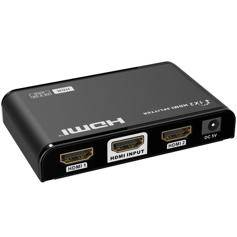 Allteq – HDMI splitter – 2 poorts – Zwart