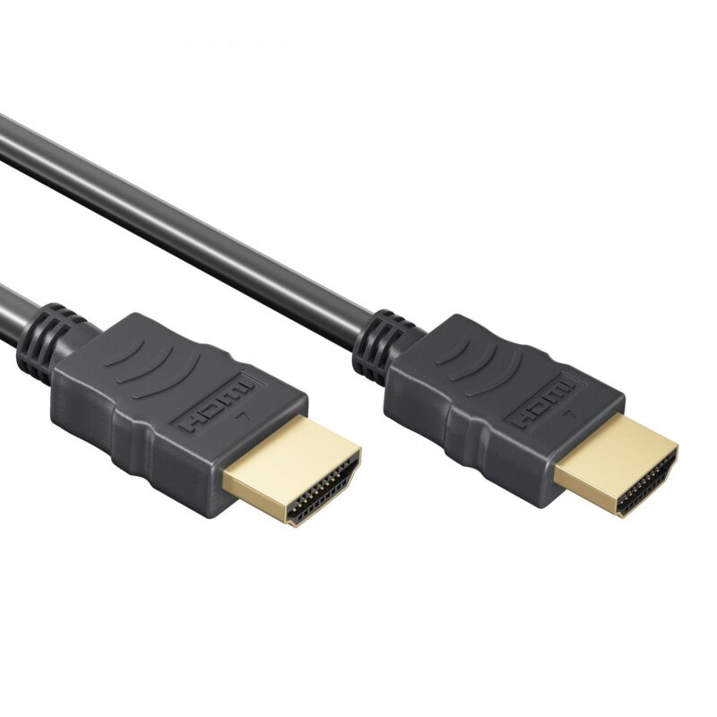 HDMI 1.4 kabel – 10.2 Gbps – 4K@30 Hz – Male to Male – 1 Meter – Zwart – Allteq