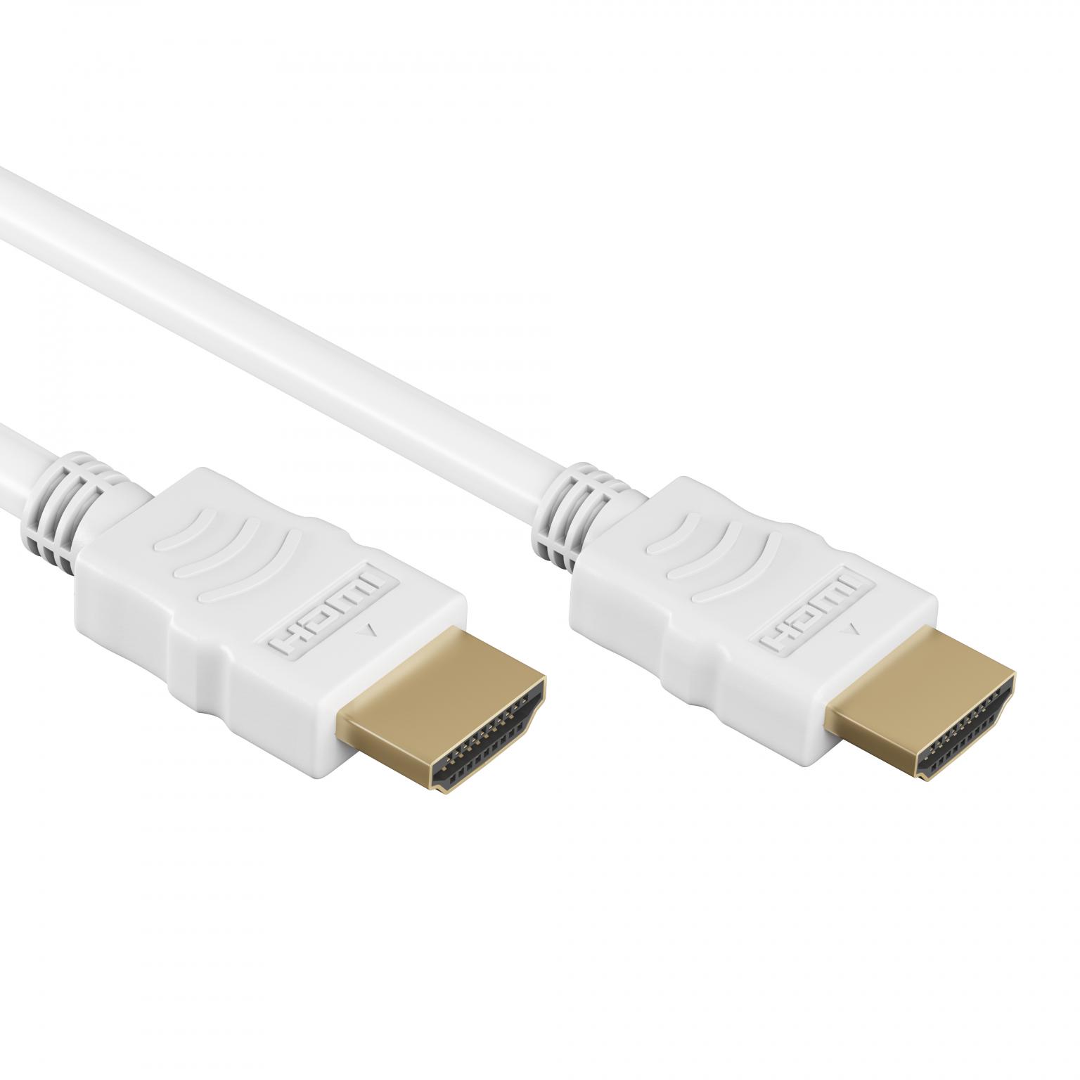 Sentimenteel tragedie omroeper HDMI 1.4 kabel - 10.2 Gbps - 4K@30 Hz - HDMI naar HDMI - Male to Male - 10  Meter - Wit - Allteq - Kabelman