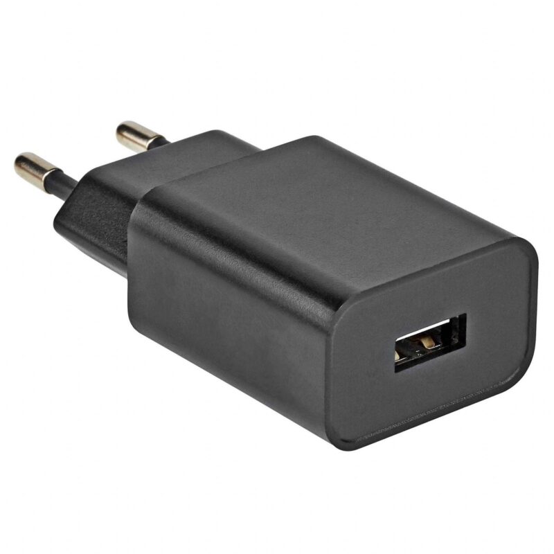 USB oplader – 1.000 mA – Zwart – Allteq