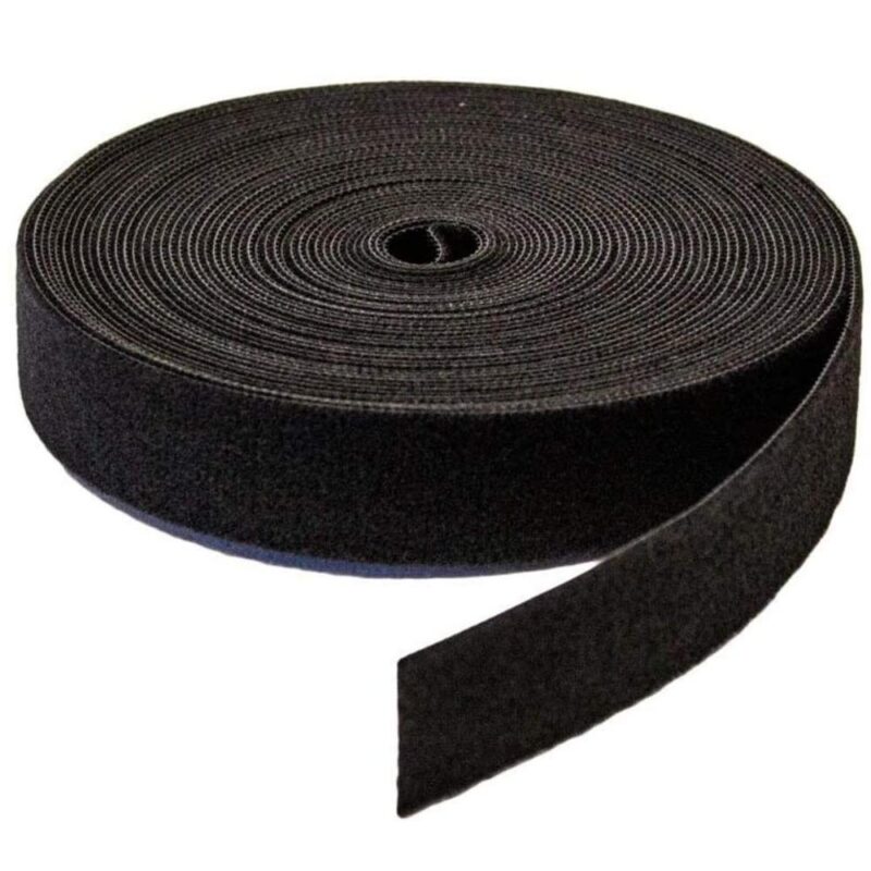 Allteq – Klittenband – Kabelbinder – 13mm breed – Zwart – 5 meter