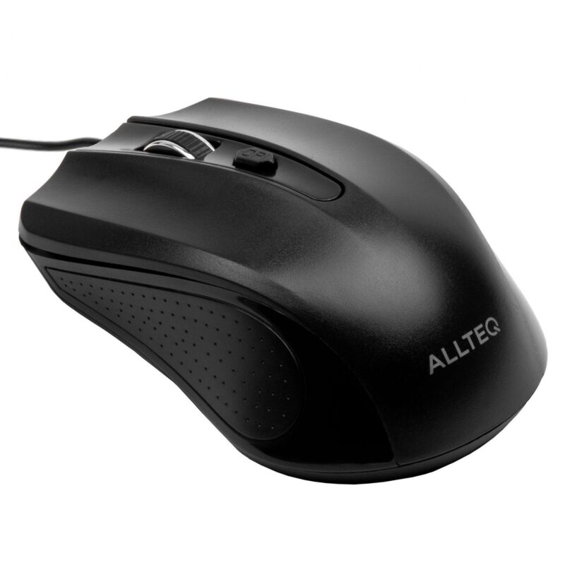 Allteq – Bedrade muis – Zwart