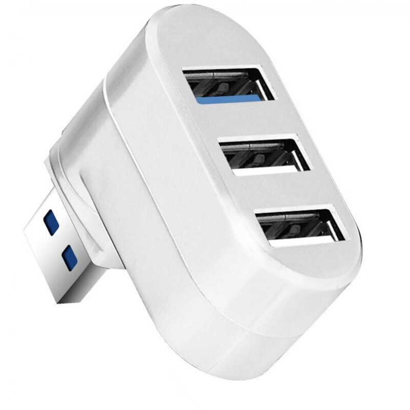 USB hub – 3.0 – SuperSpeed – Busgevoed – USB A – Wit – Allteq