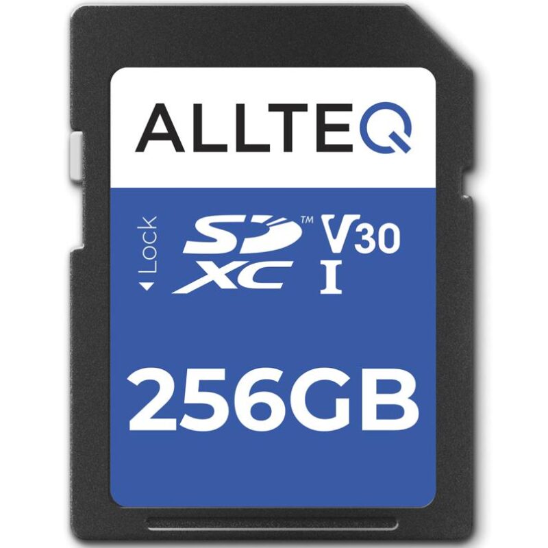 SD Kaart 256 GB – Geheugenkaart – SDXC – U3 – UHS-I – V30 – Allteq
