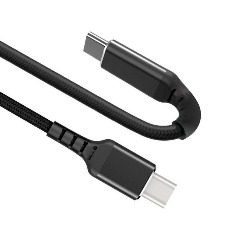 USB C kabel – C naar C – USB 3.1 – Extra buigbaar – Zwart – 0.5 meter – Allteq
