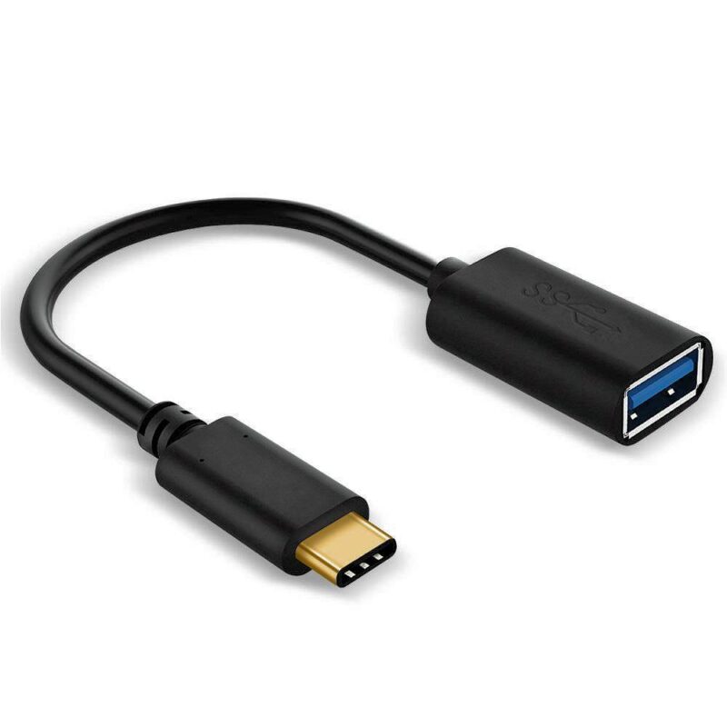 USB C naar A adapter- USB A female – USB 3.1 – Zwart – 1 meter – Allteq