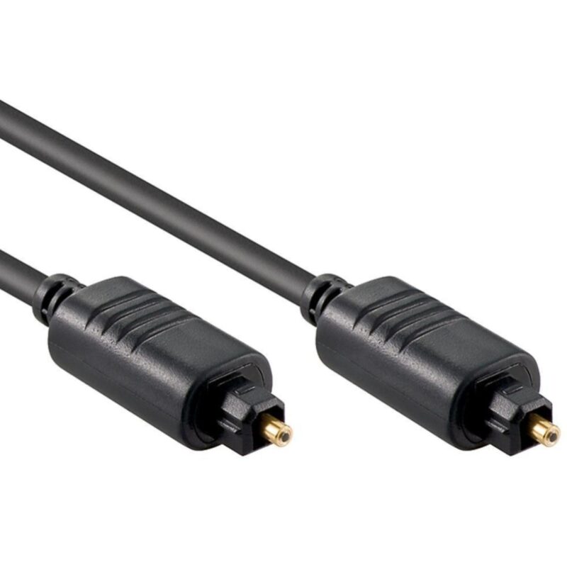 Optische kabel – Toslink – 10 meter – Zwart – Allteq