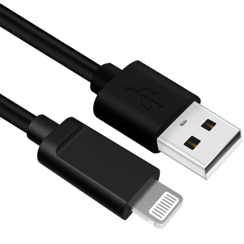 USB A naar Lightning kabel – MFI gecertificeerd – USB 2.0 – Zwart – 0.5 meter – Allteq