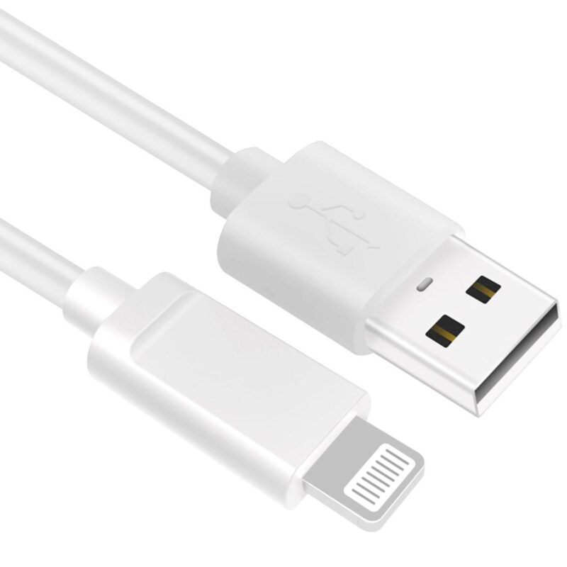 Allteq – USB A naar Lightning kabel – iPhone kabel – MFI gecertificeerd – USB 2.0 – Wit – 0.5 meter