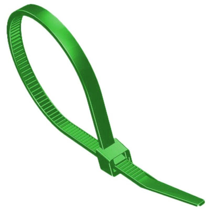 Kabelbinder – 190 x 4,8 mm – 100 stuks – Groen – Allteq