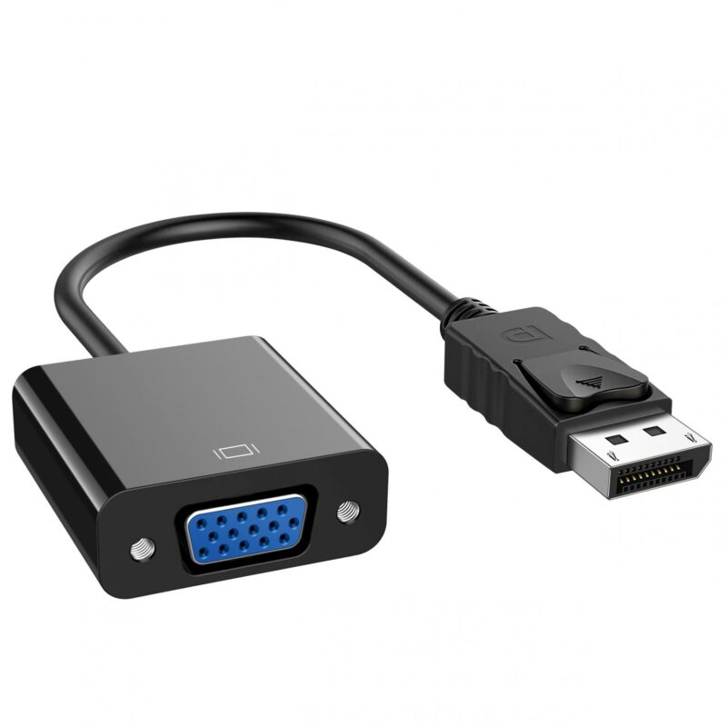 DisplayPort naar VGA adapter – 1920 x 1080 – 0.2 meter – Zwart – Allteq