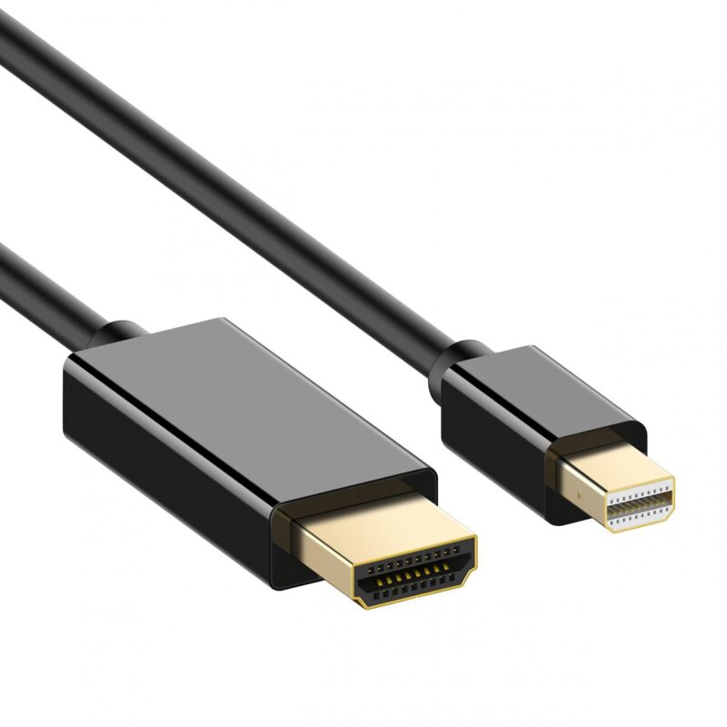 Mini DisplayPort naar HDMI Kabel – 4K@60Hz – 3 meter – Zwart – Allteq