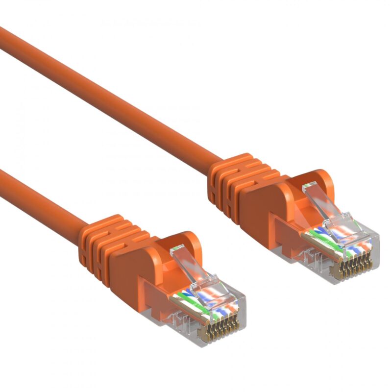Cat 5e – U/UTP – Netwerkkabel – Patchkabel – Internetkabel – 1 Gbps – 50 meter – Oranje – Allteq