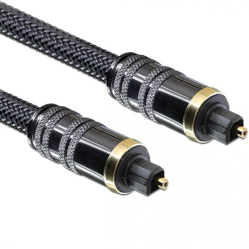 Optische kabel – Enkel afgeschermd – Toslink male – 1 meter – Zwart – Allteq
