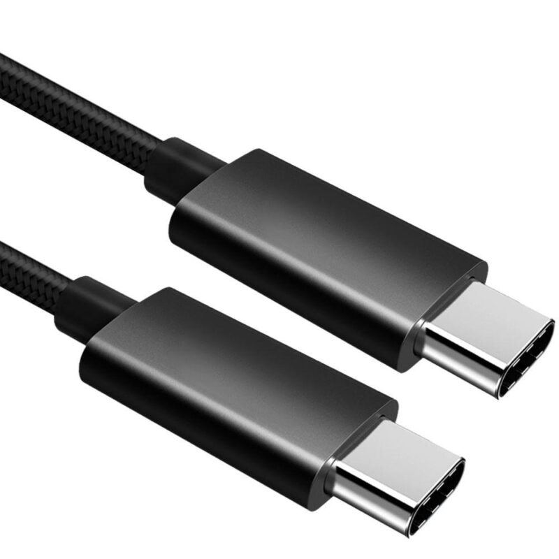 USB C kabel – USB C naar USB C – 3.0 SuperSpeed – Max. 5 Gb/s – Zwart – 0.5 meter – Allteq